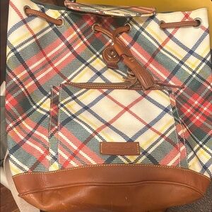 Donney & Bourne Plaid Tote BackPack